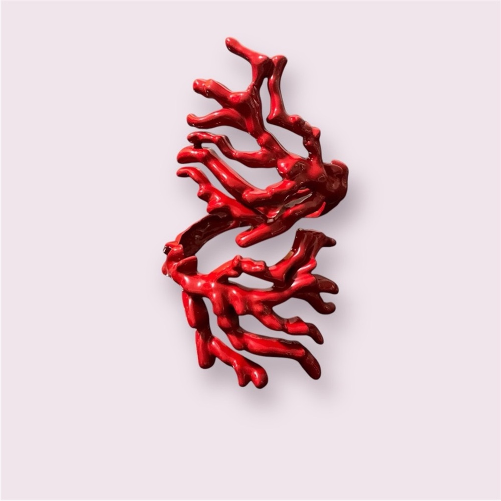 Zara Coral Effect Bracelet Cuff Wrap Around Red 4548/020 - Picture 6 of 9